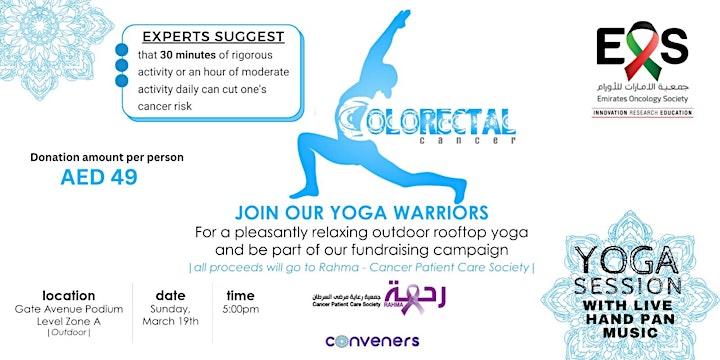 Update: Outdoor Fund-Raising Yoga  for Colorectal Cancer Awareness